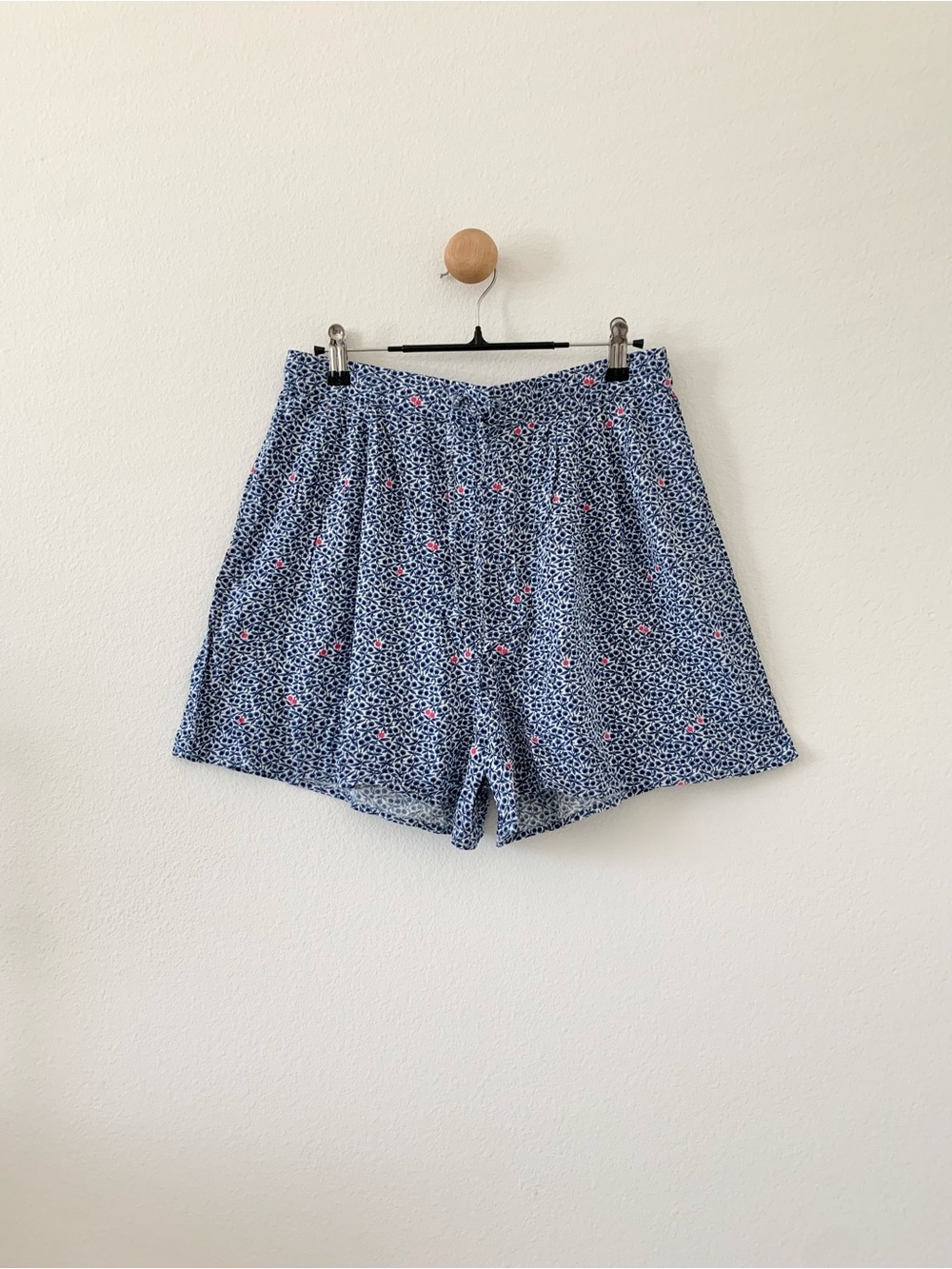 J. Crew Mercantile Blue Floral Summer Shorts US Small